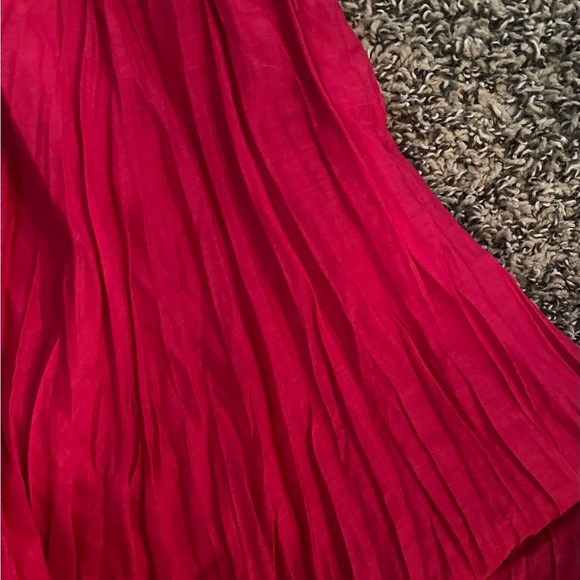 Vintage Coldwater Creek Pink Creped Maxi Skirt Whimseygoth Cottagecore - Picture 4 of 6